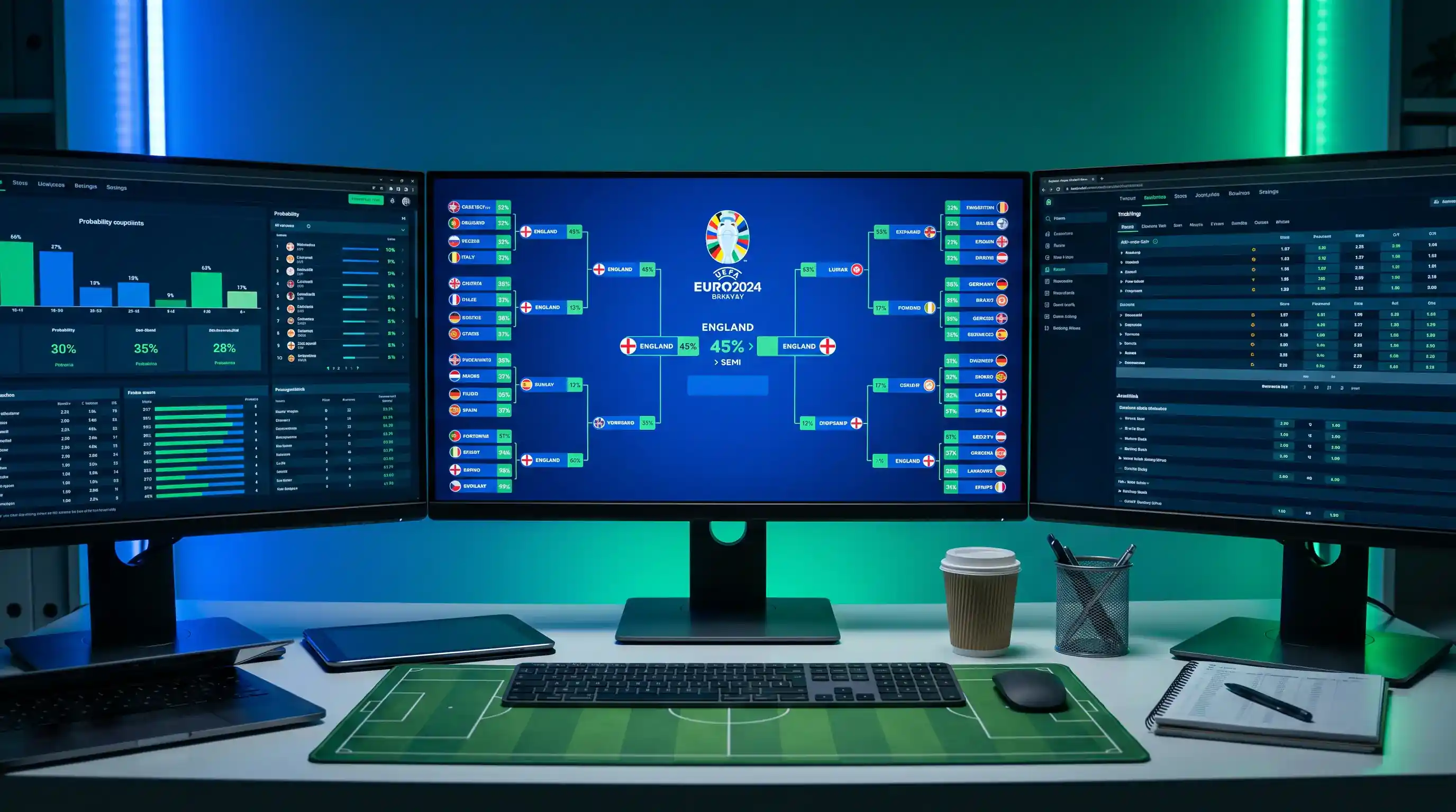 Prognosen für die WM 2026 Gruppenphase mit Weiterkommen-Wahrscheinlichkeiten